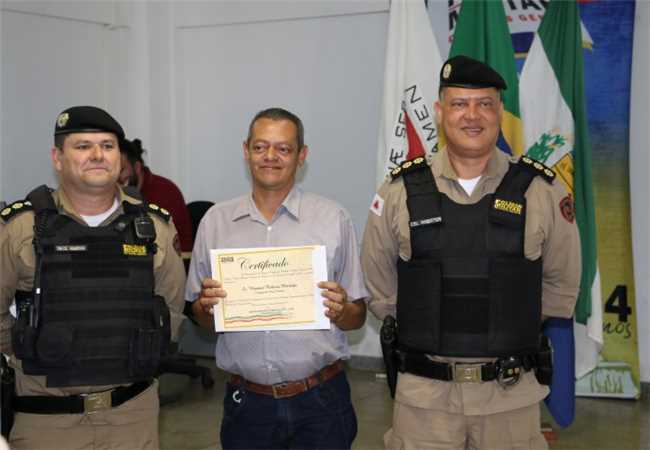 Solenidade de agradecimento da Policia Militar aos vereadores pelo empenho na destinação de emendas impositivas para a PMMG.